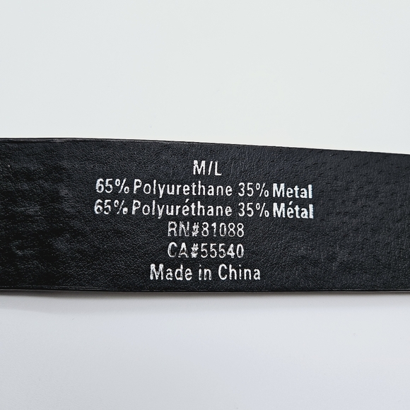 Glow-in-the-dark rockstud pyramid stud punk rock goth emo grunge belt M/L - Picture 5 of 7